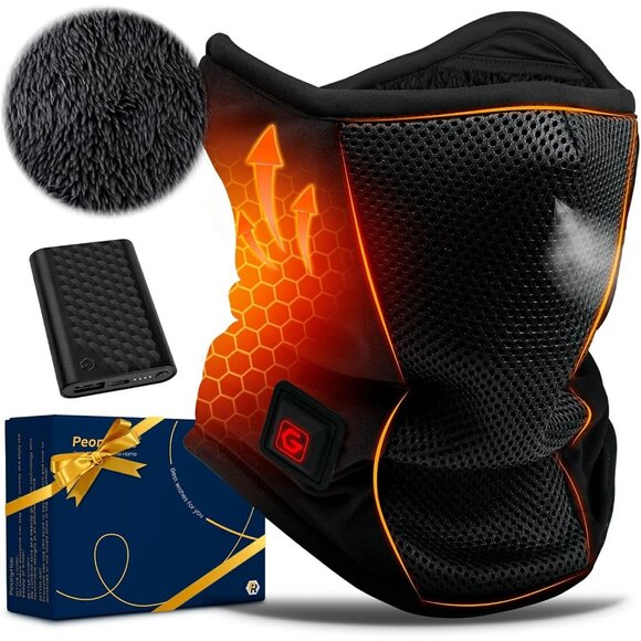 Other - Men Black soft and warm heated Unisex Balaclava Snowboard Cold Protection